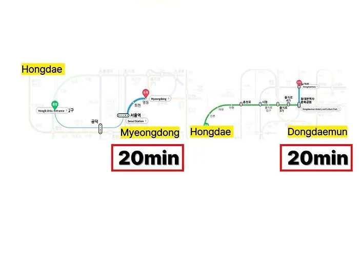 10 Minutes From Hongdae Station, 3 2 Bathrooms, King Bed, Private Yard, Free Parking, Up To 7 Guests, Free Luggage Storage *